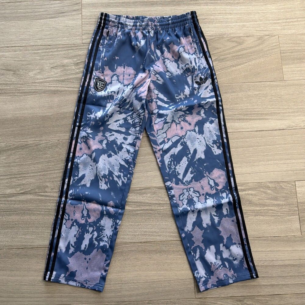 Men Adidas x San Jose Earthquake ‘Grateful Dead’ Track Pant Blue JY7912 Size M